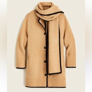 J. Crew Merino wool-blend tie-neck sweater-jacket XS 6-8